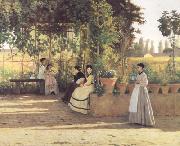 Silvestro lega The Pergola (nn02) oil painting artist